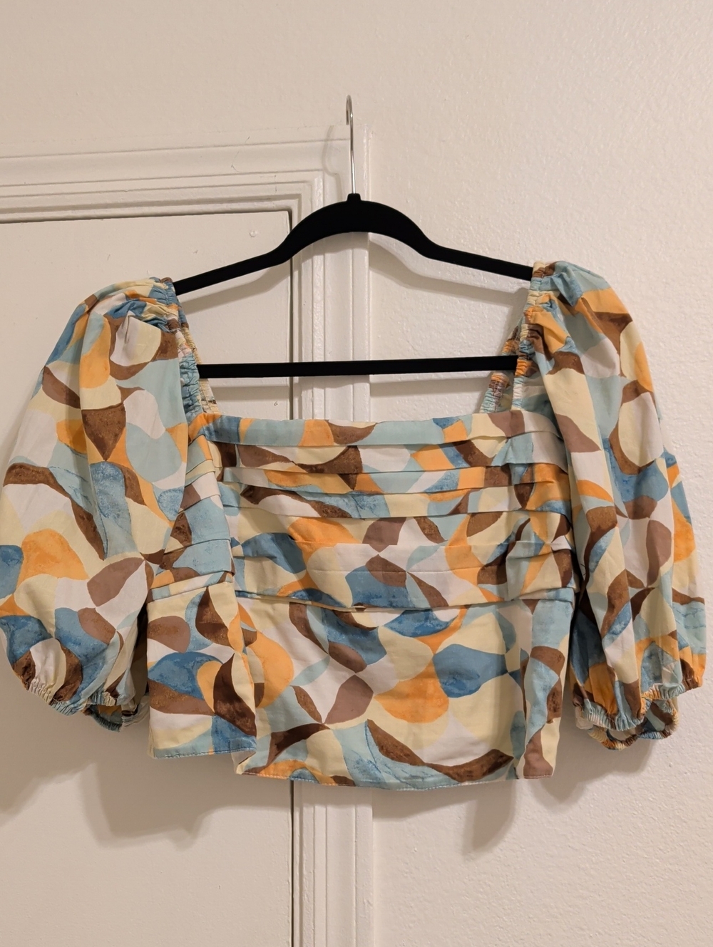 Abercrombie & Fitch Cropped Puff Sleeve Top, L
